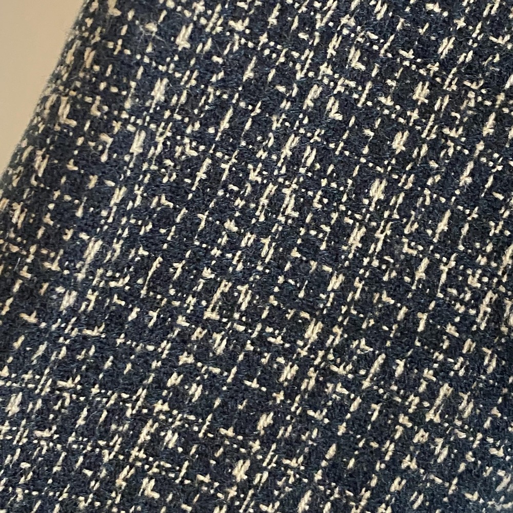 Vintage Bentley‎ Blazer Juniors 9/10 Blue Check Acrylic One Button Made USA 90s - Picture 7 of 16